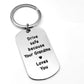 💝PERFECT GIFT FOR LOVE🎁Have Fun, Be Safe, Make Good Choices and Call Your Grandma/Grandpa Keychain