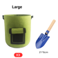 Cloth crop planting bags with harvesting windows