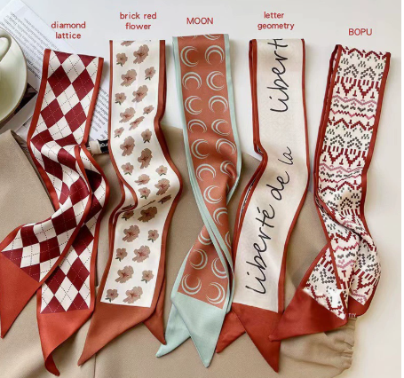 🌸 Elegant Double-Layer Silk Scarf