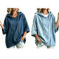 ✨ Easy Everyday Comfort | Women's Relaxed Hooded Denim Pullover