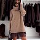 📦Factory Direct Sales💞Women's Turtleneck Sweater Mini Dress Set💞Two-Piece Set