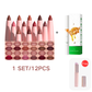 🔥Hot Sale Deals- 12-Color Matte Lipstick & Lip Liner Set (Wood-Cased)