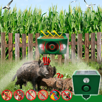 ✅Factory Direct Sales🍃Beast Repellent Solar Warning Lights with Loud Volume