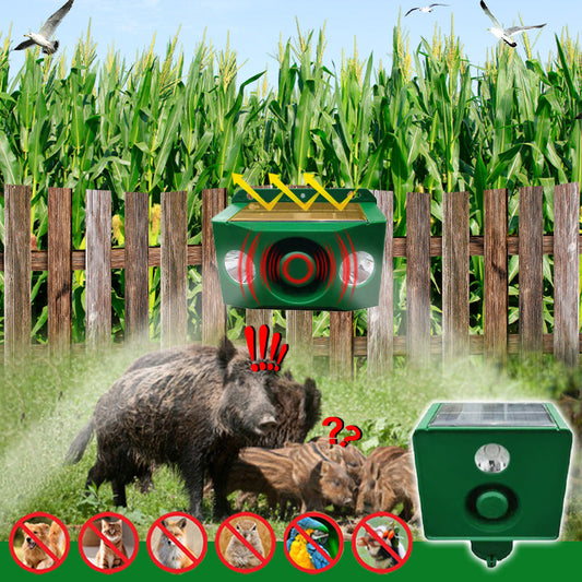 ✅Factory Direct Sales🍃Beast Repellent Solar Warning Lights with Loud Volume