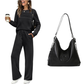 🥳2026 HOT SALE🥳💞60K+ SOLD!✨Women's Crew Neck Top & Drawstring Pants Set3