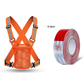 Orange Red_BUY 1_Reflective Vest+Reflective Tape