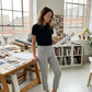 ⏳LIMITED OFFER 62% OFF🌞Women’s Fitted High-Waisted Zip-Pocket Trousers - 👖Lightweight, Breathable, Soft 26"/27" Ankle Pants with Zipper Pockets