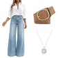 👖 Longer-Looking Legs, Easy Comfort | Women's Vintage High-Waisted Wide-Leg Jeans
