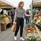 ⏳LIMITED OFFER 62% OFF🌞Women’s Fitted High-Waisted Zip-Pocket Trousers - 👖Lightweight, Breathable, Soft 26"/27" Ankle Pants with Zipper Pockets