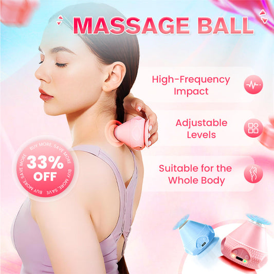 🔥BEST SALE 🔥Electric Adsorption Type Vibrating Hot Compress Fascia Ball Massager😍Multiple uses