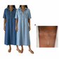 👗 60% OFF NOW! 👖 Casual Pocket Denim Midi Shirt Dress – Soft denim & relaxed fit – Functional pockets, perfect for everyday casual – comfortable and versatile ✨🌸