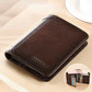 💼🔒Genuine Top Grain Leather RFID Blocking Trifold Wallet for Men - 11 Slots