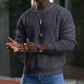 ✨ Timeless Comfort | Men's Soft Crew-Neck Sweater with Ribbed Hem