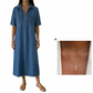 👗 60% OFF NOW! 👖 Casual Pocket Denim Midi Shirt Dress – Soft denim & relaxed fit – Functional pockets, perfect for everyday casual – comfortable and versatile ✨🌸