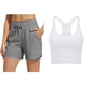 🌞NEW HOT SALE 60% OFF❄️Women's 5" Swim Board Shorts High Waisted Quick Dry Swimsuit Swimming Bottoms