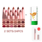🔥Hot Sale Deals- 12-Color Matte Lipstick & Lip Liner Set (Wood-Cased)