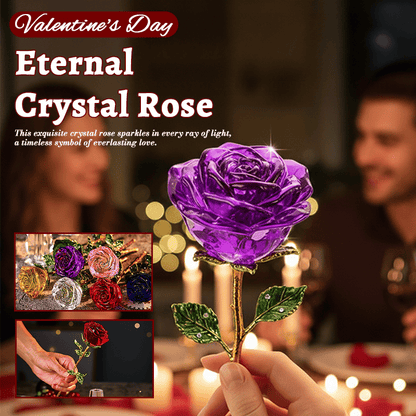 Forever Blooming Crystal Rose – Sparkling Crystal Petals, Long-Lasting Beauty, Exquisite Gift, Ideal for Birthday & Anniversary 🎁