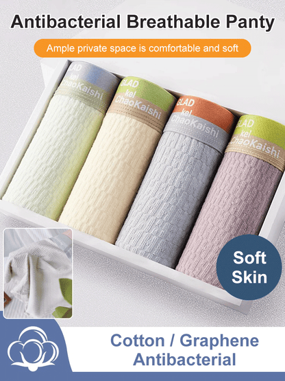 3PCS Bubble Cotton Men's Boxer Briefs