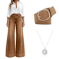 👖 Longer-Looking Legs, Easy Comfort | Women's Vintage High-Waisted Wide-Leg Jeans