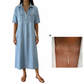👗 60% OFF NOW! 👖 Casual Pocket Denim Midi Shirt Dress – Soft denim & relaxed fit – Functional pockets, perfect for everyday casual – comfortable and versatile ✨🌸