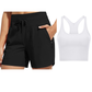 🌞NEW HOT SALE 60% OFF❄️Women's 5" Swim Board Shorts High Waisted Quick Dry Swimsuit Swimming Bottoms