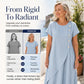 Limited-time offer⏰Women’s round-neck, asymmetrical, stylish solid-colour dress 💖 Extra loose fit 💖 Extremely breathable
