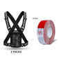 Black_BUY2 GET 1 FREE 🔥3 PACKS_Reflective Vest+Reflective Tape