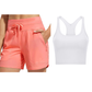 🌞NEW HOT SALE 60% OFF❄️Women's 5" Swim Board Shorts High Waisted Quick Dry Swimsuit Swimming Bottoms