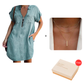 ⌛Limited-Time Offer⏰-Women's Loose-Fitting Collared Zipper Denim Dress with Pockets
