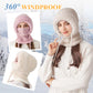 ❄️ Wind-Blocking Warmth, Head-to-Neck Coverage | Women's Outdoors Windproof Scarf Hat