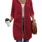 🌸LAST DAY SPECIAL PRICE!!🌸 Women Casual Zip Up Long Hooded Tunic Jacket with Pockets