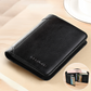 💼🔒Genuine Top Grain Leather RFID Blocking Trifold Wallet for Men - 11 Slots
