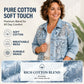 ⌛Limited-time offer-Women's Loose Floral Lace Patchwork Denim Jacket