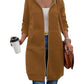 🌸LAST DAY SPECIAL PRICE!!🌸 Women Casual Zip Up Long Hooded Tunic Jacket with Pockets