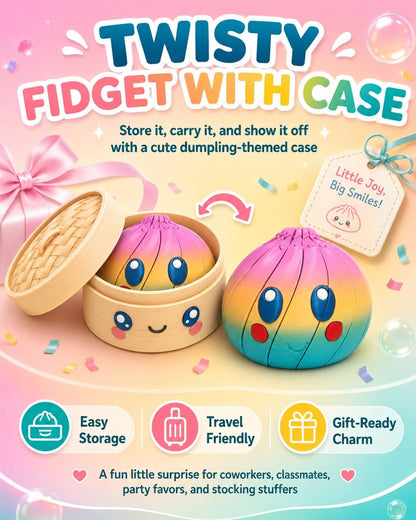 🎁2026 Hot Sale—50% Off 🦜3D Dumpling Squishy Blind Box, Mini Food Fidget Stress Toy, Party & Classroom Gift