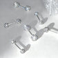4 Pairs Sparkling Diamond Ball Stud Earrings