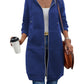 🌸LAST DAY SPECIAL PRICE!!🌸 Women Casual Zip Up Long Hooded Tunic Jacket with Pockets