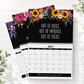 2027 Funny Swear Word Wall Calendar 🌸 Floral theme