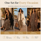 Effortless Elegance Made for Real Life✨A flattering flowy maxi dress with a lightweight cover-up—designed for comfortable confidence from brunch to dinner.