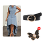 Light Blue_Dress+Leather Belt