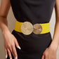🎁Women's Vintage Gold Buckle High Elastic Belt