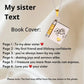 🎁My Book Necklace for Daughter,Son or Lover, Birthday Day Gift Graduation Jewelry of Love