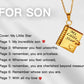 🎁My Book Necklace for Daughter,Son or Lover, Birthday Day Gift Graduation Jewelry of Love
