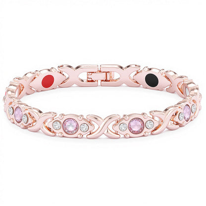 🏆Last-day special offer!🔥Women's Magnetic Chain Bracelet with Crystal Inlay