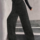 🔥Limited-time offer-Women's Sequin Sparkle Wide Leg Pants with Elastic Waistband