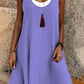 ⏰Last Day Sale 50% Off💃Women's Casual Loose Sleeveless Fake Two Piece Tank Dress