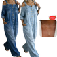 🔥Limited-time offer-Loose Fit Wide-Leg Overall Jumpsuit with Pockets