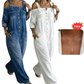 🔥Limited-time offer-Loose Fit Wide-Leg Overall Jumpsuit with Pockets