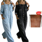 🔥Limited-time offer-Loose Fit Wide-Leg Overall Jumpsuit with Pockets
