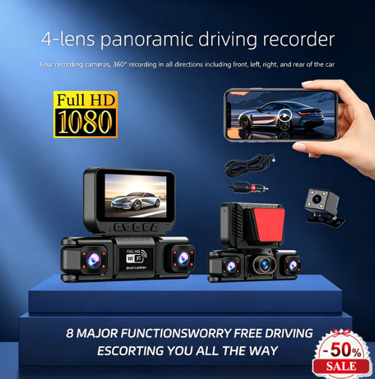 🦸2026 New Arrivals - 52% Off🦸4-Channel Dash Cam & Night Vision